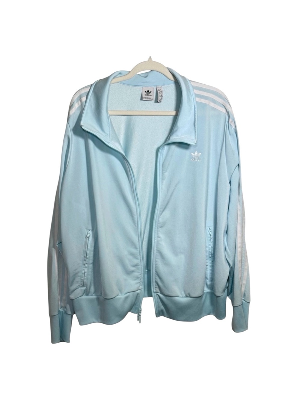 Adidas originals track zip-up jacket blue women’s 3XL